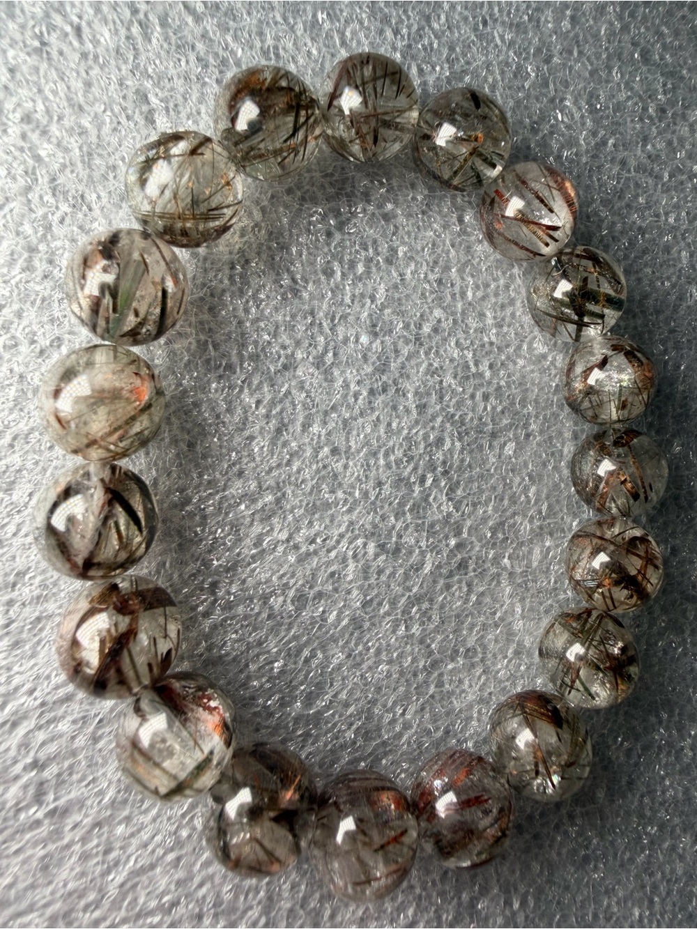 HQ Rutilated Quartz Natural Crystal Bracelet